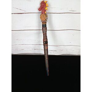 Magiquest Wand Creative‎ Kingdom Red Black Gold Brown 2005 Dragon Scepter Game